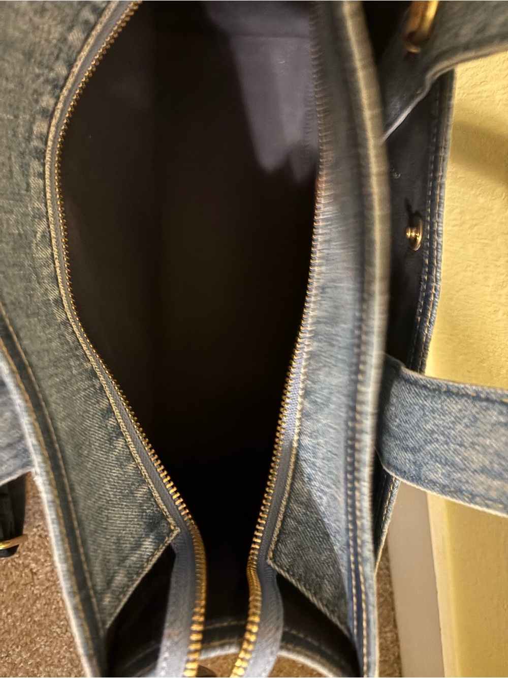 Coach Blue Denim Tote Bag - Picture 8 of 9